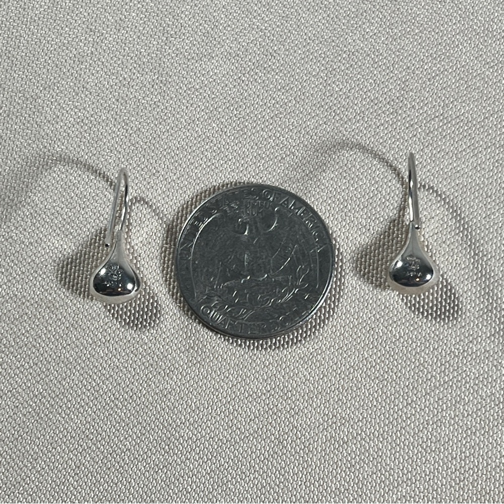 Silpada Sterling Silver Teardrop Dangle Earrings Classic 925 Modern French Hook - Picture 9 of 11